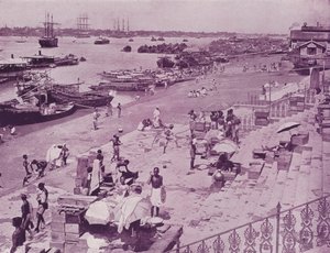 River Hooghly, Calcutta af English Photographer