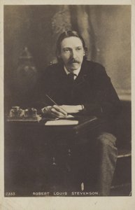 Robert Louis Stevenson (1850-1894), skotsk romanforfatter, digter og rejseskribent af English Photographer