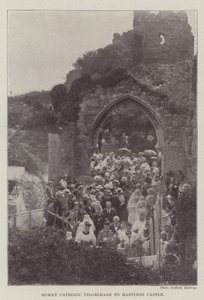 Romersk-katolsk pilgrimsrejse til Hastings Castle af English Photographer
