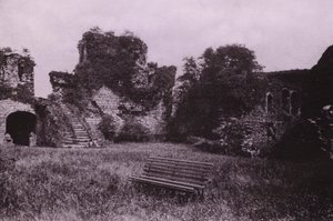 Rothesay Castle (s/h-billede) af English Photographer