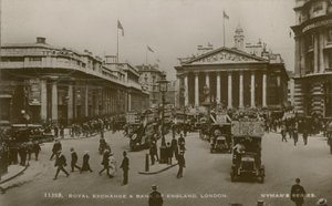 Royal Exchange og Bank of England, London af English Photographer