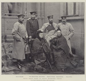 Royal Group taget i Palais Edinburgh, Coburg af English Photographer