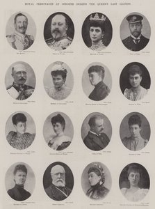 Royal Personages i Osborne under Queens Last Illness