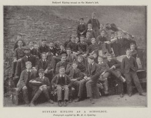 Rudyard Kipling som skoledreng af English Photographer