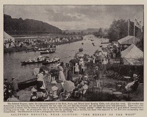 Saltford Regatta, nær Clifton, The Henley of the West af English Photographer