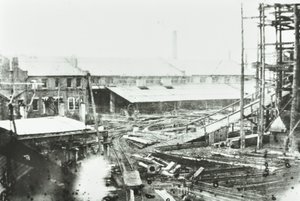 Samudas Shipbuilding Yard, London, 1863 af English Photographer