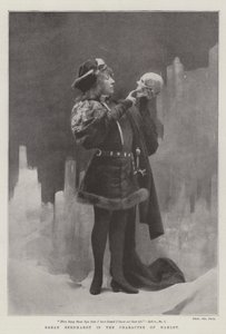 Sarah Bernhardt i karakteren Hamlet af English Photographer