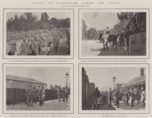 Scener i Ladysmith efter belejringen af English Photographer
