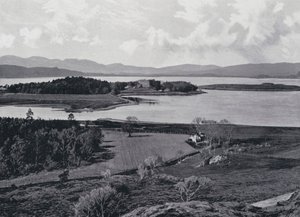 Skotland: Dunstaffnage Castle (B/W Photo) af English Photographer