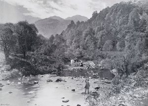 Skotland: In the Trossachs Glen (s/h foto) af English Photographer