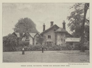 Sheen Lodge, Richmond, hvor Sir Richard Owen døde af English Photographer