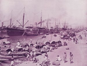 Forsendelse i Hooghly, Calcutta af English Photographer