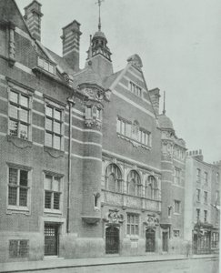 Shoreditch Public Baths: eksteriør, 1898 af English Photographer