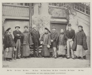 Underskrivere af Sikkim-Tibet-konventionen af English Photographer