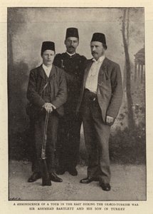 Sir Ashmead Bartlett og hans søn i Tyrkiet af English Photographer