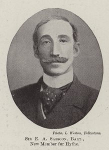 Sir E A Sassoon, Baronet, nyt medlem for Hythe af English Photographer