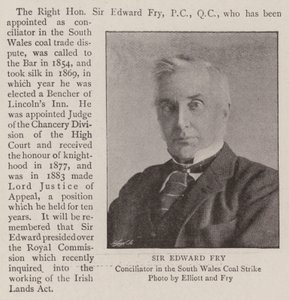 Sir Edward Fry af English Photographer