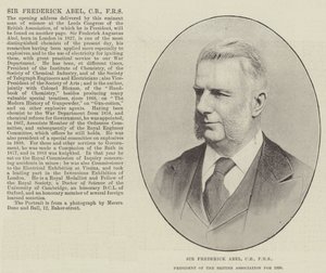 Sir Frederick Abel, CB, FRS, præsident for British Association i 1890 af English Photographer