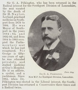 Sir GA Pilkington, ny MP for Southport Division, Lancashire af English Photographer