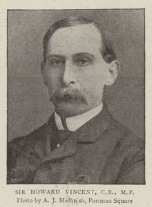 Sir Howard Vincent, CB, MP af English Photographer