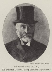 Sir James Dick, KCB, tidligere generaldirektør, Navy Medical Department af English Photographer