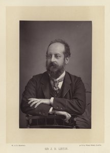 Sir James Dromgole Linton, akvarelmaler af English Photographer