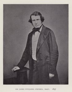 Sir James Fitzjames Stephen, Baronet, 1857 af English Photographer