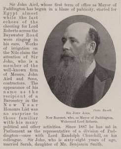 Sir John Aird, New Baronet, der som borgmester i Paddington bød velkommen til Lord Roberts af English Photographer