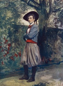 Sir Johnston Forbes-Robertson i Judas sakramente af English Photographer