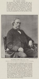 Sir Joseph Lister, Baronet, DCL, LLD, formand for dette års møde i British Association i Liverpool af English Photographer