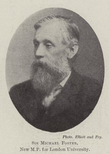 Sir Michael Foster, ny MP for London University af English Photographer