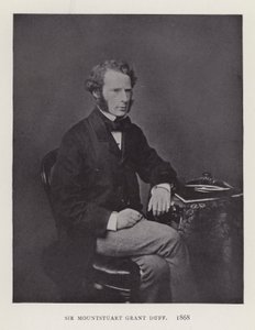 Sir Mountstuart Grant Duff, 1868 af English Photographer