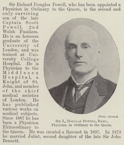 Sir R Douglas Powell, baronet, almindelig læge for dronningen af English Photographer