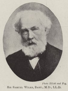 Sir Samuel Wilks, Baronet, MD, LLD af English Photographer