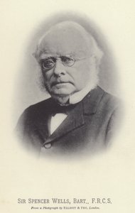 Sir Spencer Wells, Baronet, FRCS (s/h-foto) af English Photographer