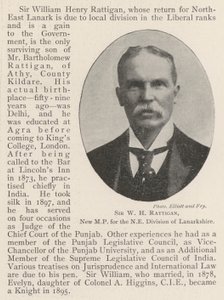 Sir W H Rattigan, ny MP for NE Division of Lanarkshire af English Photographer