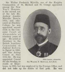 Sir Walter F. Mieville, KCMG af English Photographer