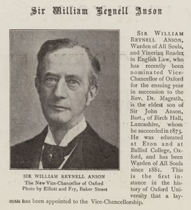 Sir William Reynell Anson af English Photographer