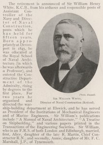 Sir William White, direktør for Naval Construction (pensioneret) af English Photographer
