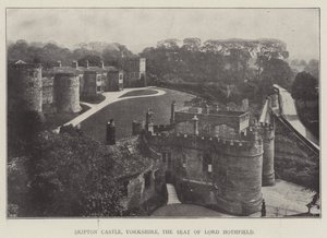 Skipton Castle, Yorkshire, sæde for Lord Hothfield af English Photographer