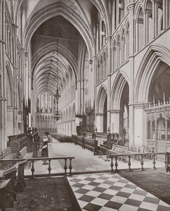 Southwark Cathedral, koret og skib, der ser mod vest af English Photographer