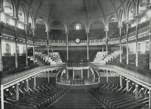 Spurgeon "s Tabernacle, General View of the Interiordani af English Photographer