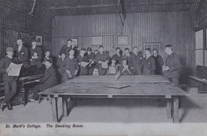 St Marks College, The Smoking Room (s/h-billede) af English Photographer