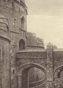 St Mawes Castle, porten (s/h-foto) af English Photographer