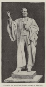 Statue af Dr. Hanna i Belfast, afsløret 31. marts af English Photographer