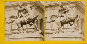 Statue af general Sir James Outram, for Calcutta, nu i Waterloo Place, af JH Foley, RA af English Photographer