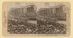 Stereografisk tryk af Queen Victorias Diamond Jubilee af English Photographer
