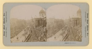 Stereoskopisk print af dronning Victorias diamantjubilæum, 28. juni 1897 af English Photographer