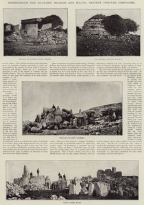 Stonehenge, De Baleariske Øer og Malta, gamle templer sammenlignet af English Photographer