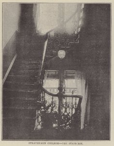 Strathearn College, trappen (kobberstik) af English Photographer